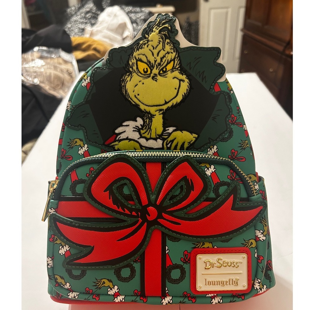 Loungefly Dr Seuss The Grinch Mini Backpack Entertainment Earth Exclusive